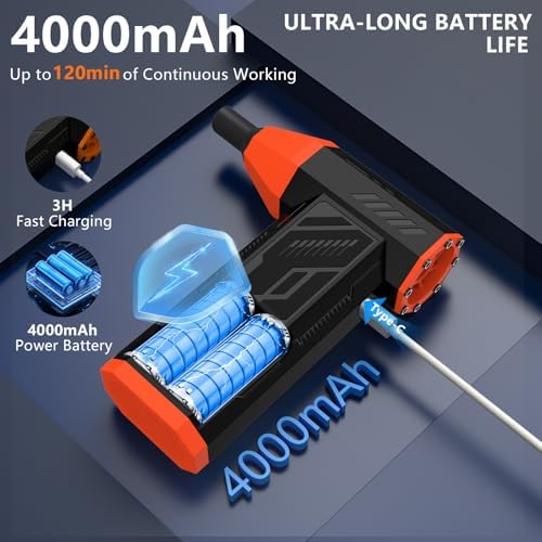 Hair Driers, 110000RPM Electric Air Duster for PC&Keyboard Cleaning - Image 6
