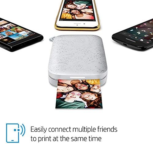 HP Sprocket Portable Photo Printer (2nd Edition) Instantly Print 2x3 Sticky-Backed Photos from Your Phone [Luna Pearl] [1AS85A] (Renewed) - Image 5