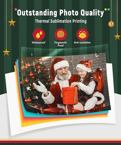 Liene M100 4x6'' Photo Printer Bundle (220 pcs +6 Ink Cartridges), Wi-Fi Picture Printer for iPhone, Android, Smartphone, Computer, Dye-Sublimation, Portable for Home Use - Image 3