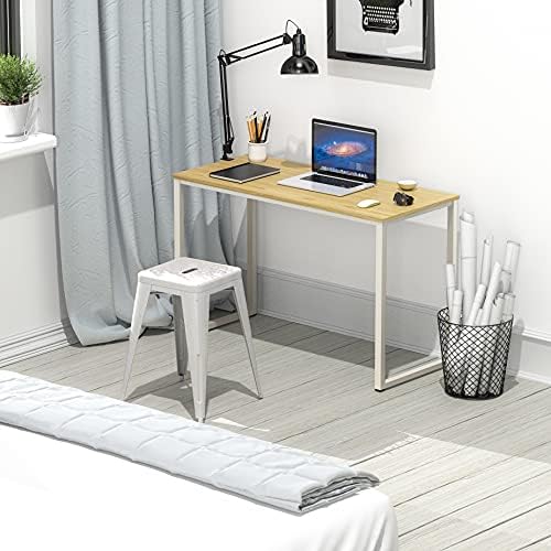 SHW Mission 32-Inch Home Office Computer Desk, Oak - Image 2