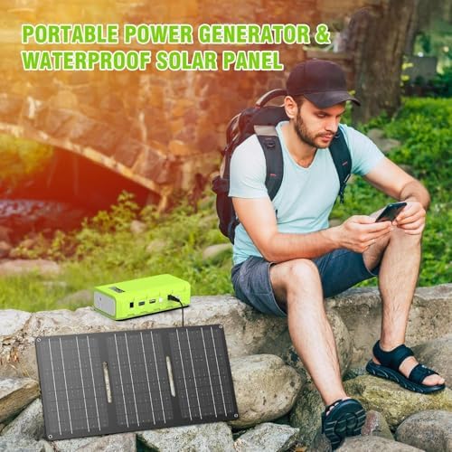 Powkey 24000mAh Portable Power Station with Panels Included 30W - Image 5
