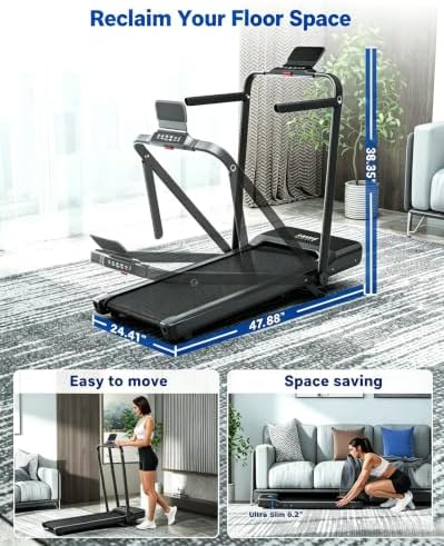 Superun Waking Pad Treadmill with Incline, 3.0HP and 300 LBS Capacity - Image 5