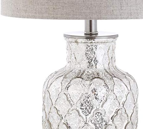 JONATHAN Y Alvord 24.5" Glass Table Lamp, Mercury Silver, Set of 2 - Image 6