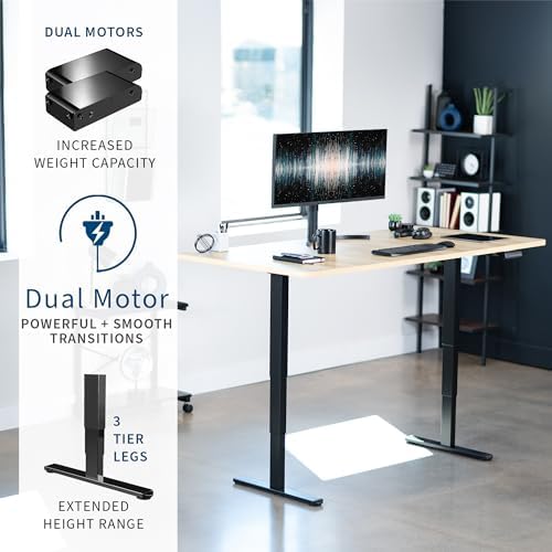 VIVO Light Wood 71 x 36 in Standing Desk, DESK-KIT-2B7C-36 - Image 4
