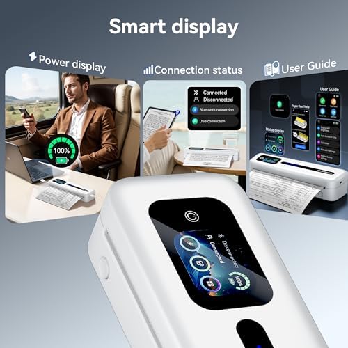 Phomemo M832D Touchscreen Portable Printer Inkless Thermal Wireless Travel - Image 2