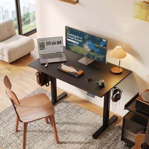 Claiks Electric Standing Desk, 48x24 Inch, Black - Image 2