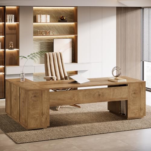 Tribesigns 86" L-Shaped Executive Office Desk, Extra Large Home Office Desk by Tribesigns