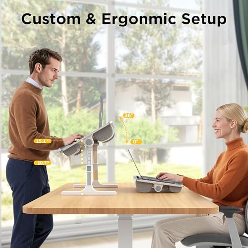 FoldWise 2-in-1 Bed & Lap Desk with Soft Cushion, Adjustable Height & Angle - Image 4