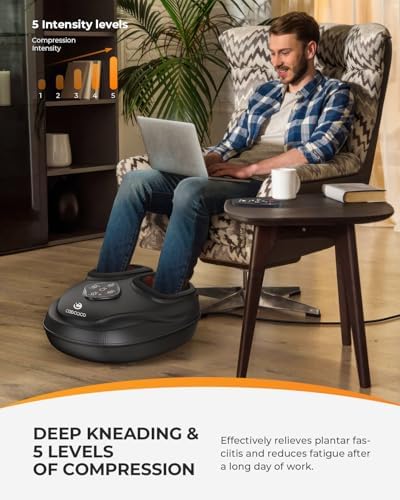CooCoCo FSA Eligible Shiatsu Foot Massager with Heat and Remote - Image 6
