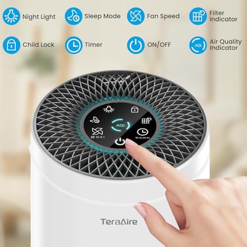 Air Purifiers for Home, HEPA Air Filter with PM 2.5 Air Quality Monitor - Image 5