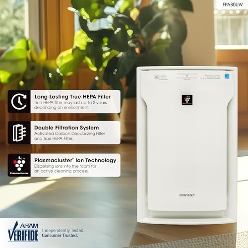 Sharp FPA80UW Air Purifier for Large Rooms - Image 2