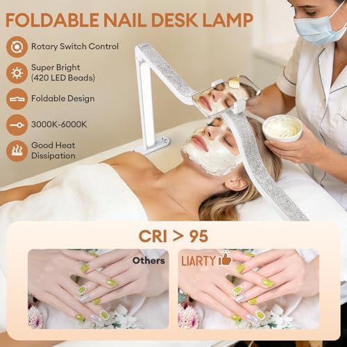 Arch Half Moon Light - Nail Lamp for Desk Foldable Nail Tech Light - Image 2
