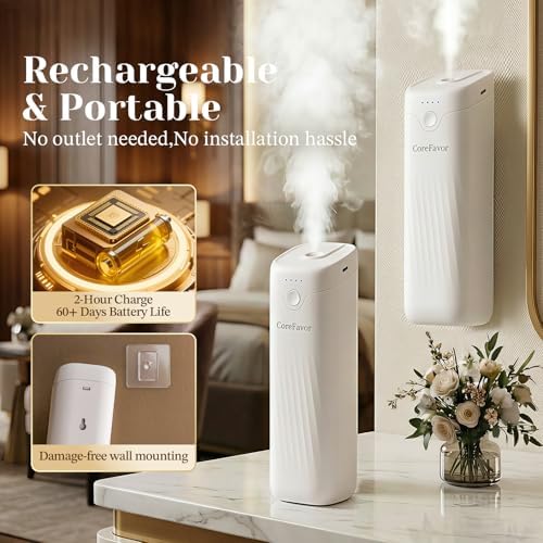 Waterless Essential Oil Diffuser with 3x120ml Oil - Image 6