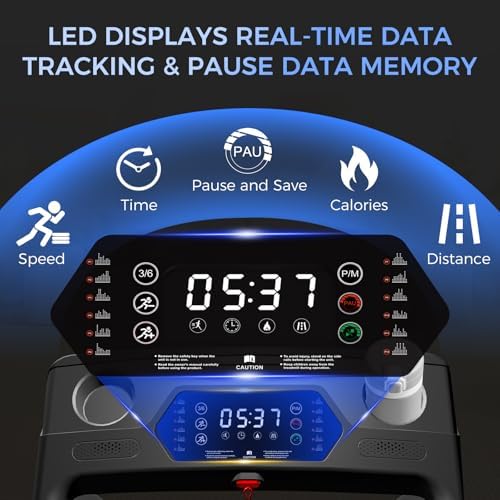 Treadmills for Home 3.0HP Foldable Treadmill with 12% Incline Small - Image 3
