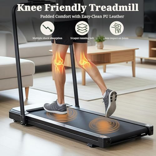 Walking Pad Under Desk, 3 in 1 Portable Treadmills for Home Small Space - Image 2