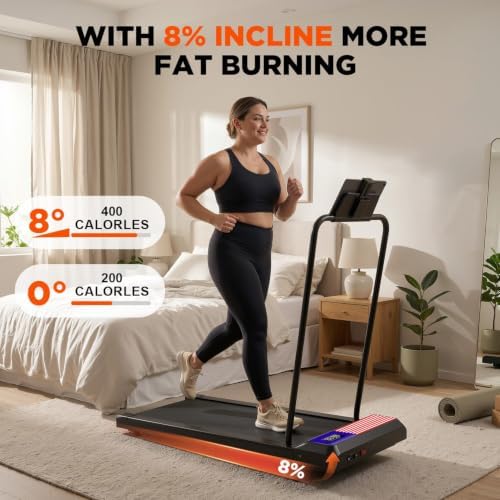 Under Desk Treadmill with Incline, Portable Walking Pad with Handlebar - Image 6
