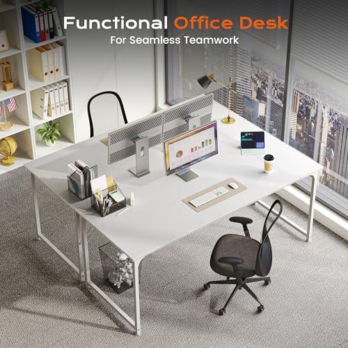 PRAISUN 55 X 24 Inch Computer Desk with Deeper Desktop - Image 3