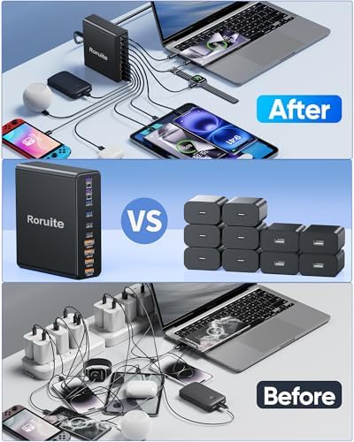1000W USB C Charging Station, 120W PD GaN5 Super Fast USB C Charger Block - Image 6
