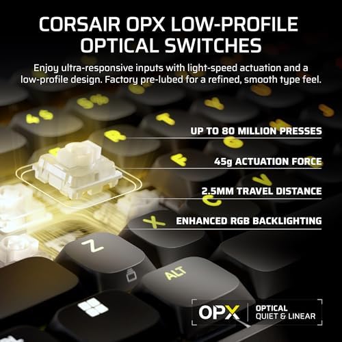 Corsair Vanguard AIR 99 Wireless RGB Gaming Keyboard – US QWERTY – Black - Image 4