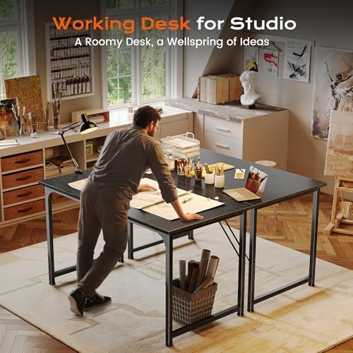 PRAISUN 40 X 24 Inch Computer Desk with Deeper Desktop - Image 7
