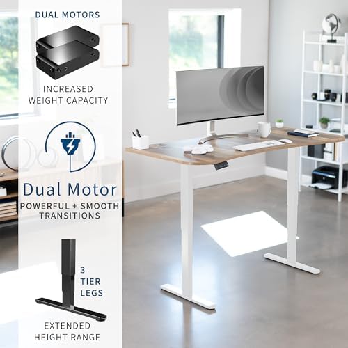 VIVO Reclaimed Wood 63 x 32 in Standing Desk, DESK-KIT-2W1P - Image 4