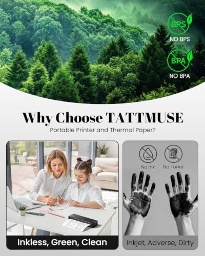 Portable Printers Wireless for Travel with Case & 4 Rolls Thermal Paper - Image 4