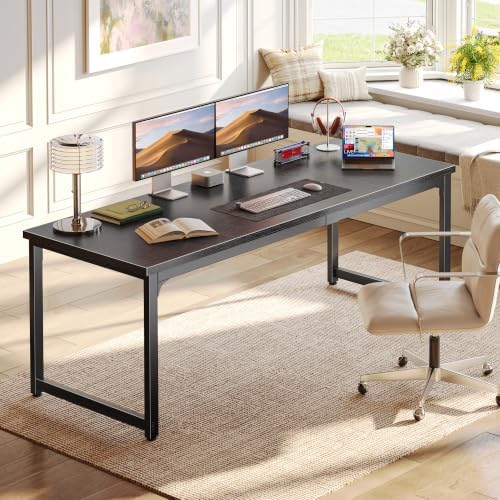 PRAISUN 63 x 19.7 Inch Computer Desk, 0.95'' Thicker, Heavy Duty, Black - Image 2