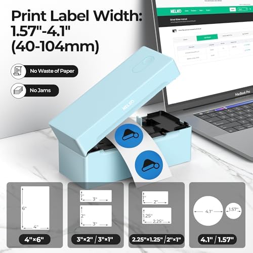 Nelko Bluetooth Thermal Shipping Label Printer, 4x6 Thermal Label Printer - Image 4