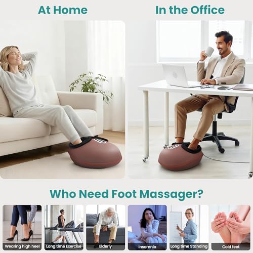 Nekteck Shiatsu Foot Massager with Heat & Air Compression Deep Kneading - Image 6