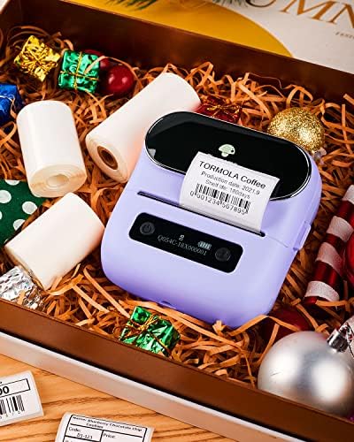Phomemo Label Maker, Bluetooth Thermal Printer for Barcode, Address, Home, Mailing, Small Business,Clothing, Portable Label Maker Machine with 3 Label - Image 5