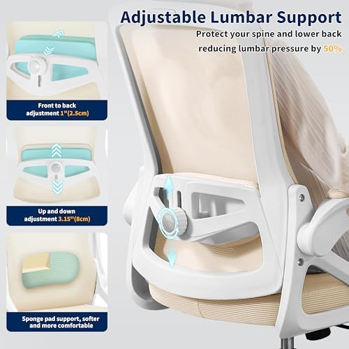 Ergonomic Office Chair Desk Chair with Adjustable Lumbar Support - Image 3