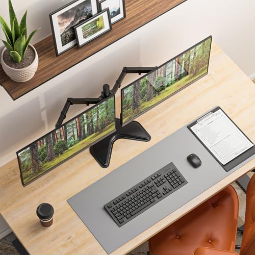 WALI Freestanding Dual Monitor Stand for 13-27 inch Screens, 22 lbs per Arm - Image 3