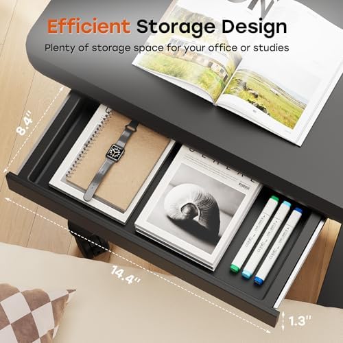 Small Mobile Standing Desk with Drawer, 23.6" x 19.7" Top - Image 5