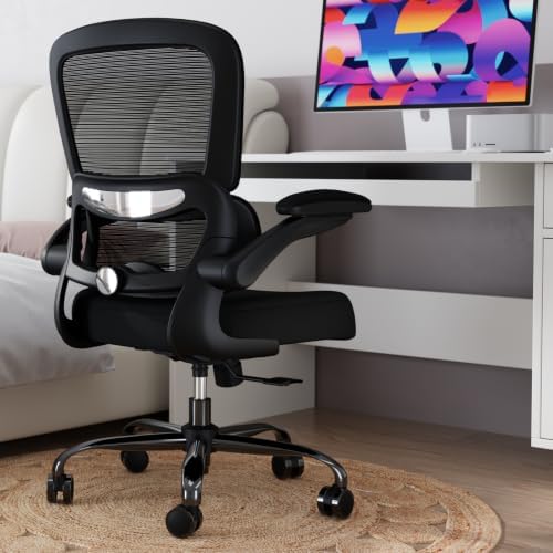 TRALT Office Chair - Ergonomic Desk Chair with Adjustable Lumbar Support, Mesh Computer Chair, Executive Chairs for Home Office Comfortable Lumbar Support Black Pack of 6 - Image 2