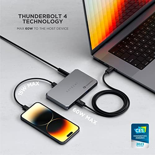 Satechi Thunderbolt 4 Slim Hub, Single 8K or Dual 4K Display, USB 3.2 Gen 2 - Image 4