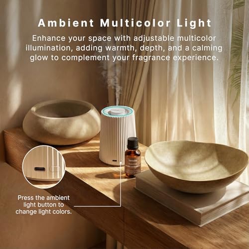 Homedics Waterless Essential Oil Diffuser with 15ml Vanilla Cedarwood Oil - Image 4