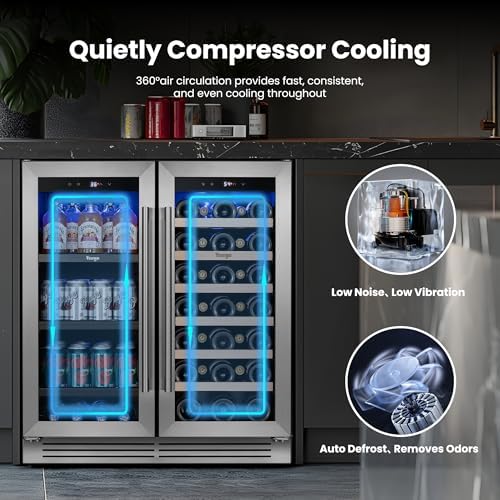 Yeego Beverage Refrigerator - 30 inch 80 Cans and 33 Bottles Beer Cooler - Image 3