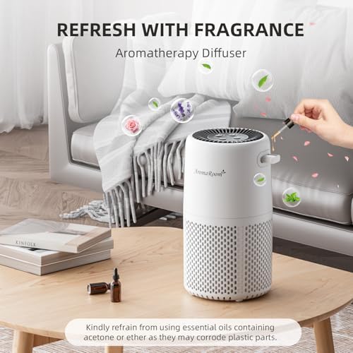 AromaRoom Air Purifier for Home, Air Cleaner for Smoke Pollen Dander Hair - Image 3