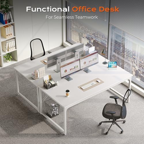 PRAISUN 63 X 29.5 Inch Computer Desk with Deeper Desktop - Image 4
