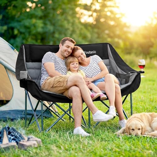 Youtanic Oversized Extra Large Double Padded Camping Chair up to 660lbs - Image 2