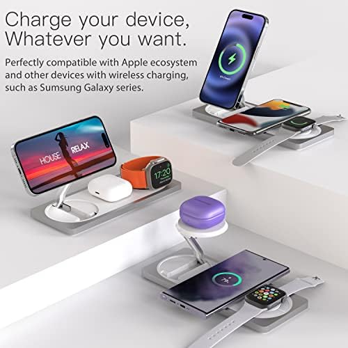 PETINO 3 in 1 Wireless Charging Station for Apple Devices with MagSafe - Image 5