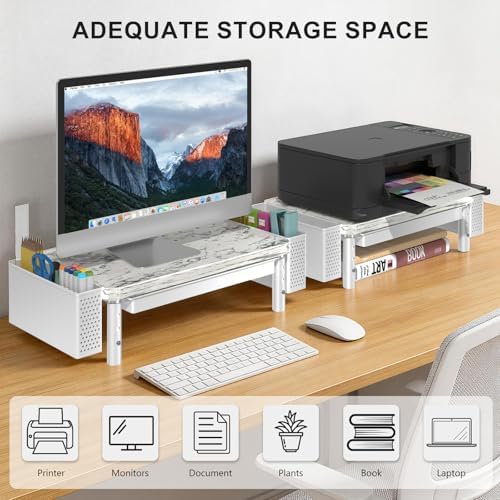 WALI Computer Monitor Stand with Storage and Pen Holder - Image 7