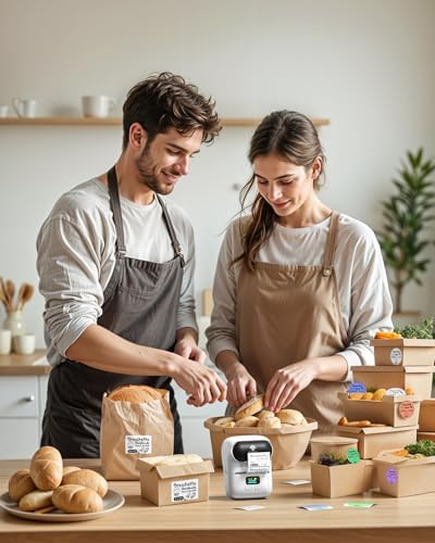 Phomemo M110 Label Printer, Portable Thermal Label Maker with Display - Image 2