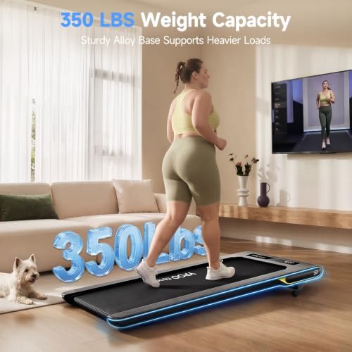 YPOO Walking Pad with 14% Incline Under Desk Treadmill for Home & Office - Image 6