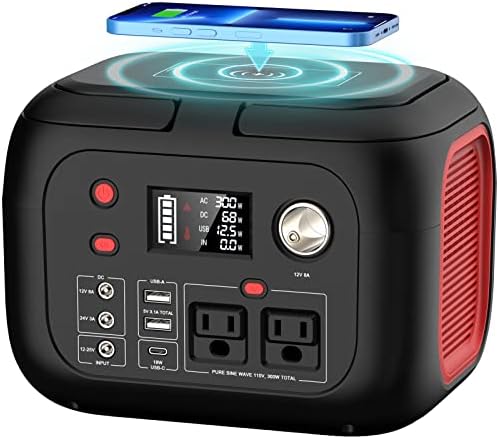 ENOFLO 300W Portable Power Station, 228Wh Solar Generator by PortablePowerStationSolarGenerators
