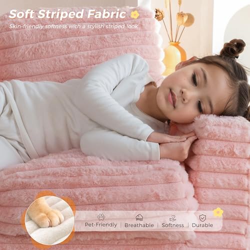 MAXYOYO Kids Bean Bag Chair, Comfy Upholstered Bean Bag Sofa with Filler - Image 5