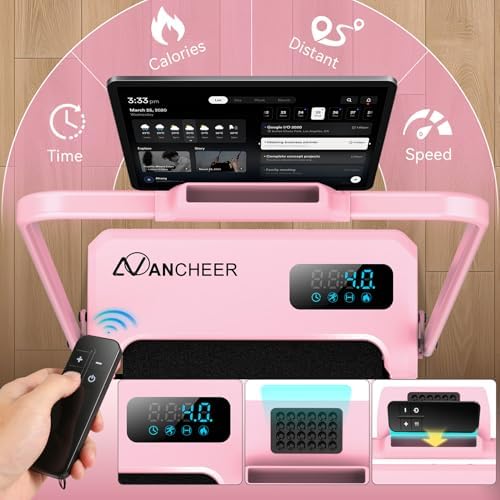 ANCHEER Walking Pad with Incline - Under Desk Treadmill with Handle Bar - Image 6