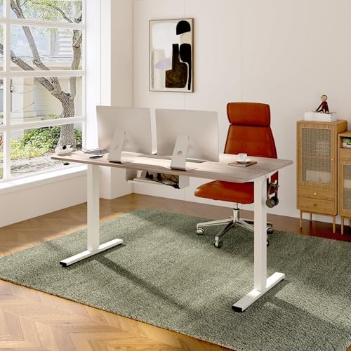 FLEXISPOT EN2 48"x30" Whole-Piece Standing Desk with Power Strip - Image 2