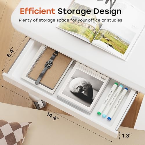 Small Mobile Standing Desk with Drawer, 23.6" x 19.7" Top - Image 5