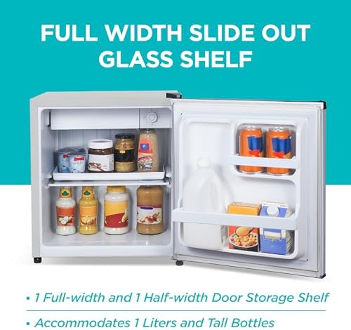 BLACK+DECKER 1.7 Cu. Ft. Compact Refrigerator, BCRK17V, Stainless Look - Image 5